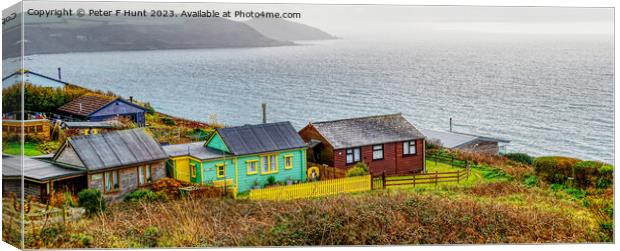 Living On The Edge At Whitsand Bay Canvas Print by Peter F Hunt