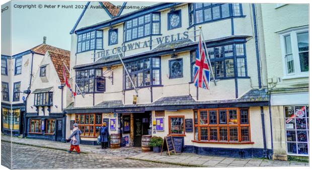 The Crown At Wells Canvas Print by Peter F Hunt