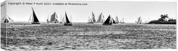 Sailing On The Blackwater Estuary Canvas Print by Peter F Hunt
