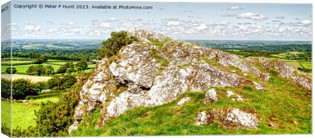 View From Brentor Dartmoor Canvas Print by Peter F Hunt
