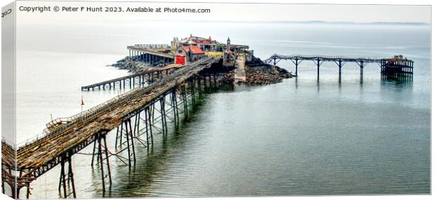 The Old Pier Weston-super-Mare Canvas Print by Peter F Hunt