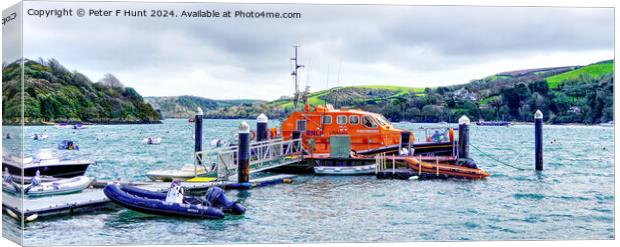 The Salcombe Lifeboat Canvas Print by Peter F Hunt