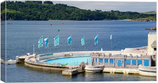Tinside Lido Plymouth Canvas Print by Peter F Hunt
