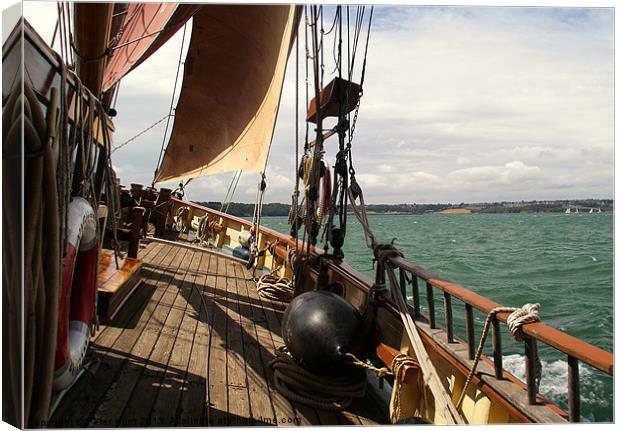 The Vigilance of Brixham Canvas Print by Peter F Hunt