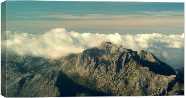 Mallorca Mountains Puig Major Canvas Print by Peter F Hunt
