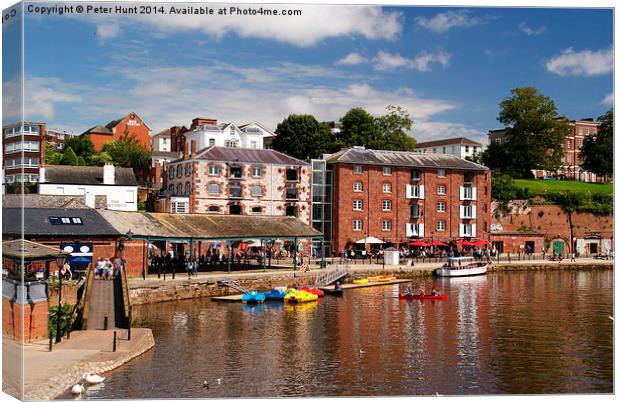 Exeters Historic Quayside Canvas Print by Peter F Hunt