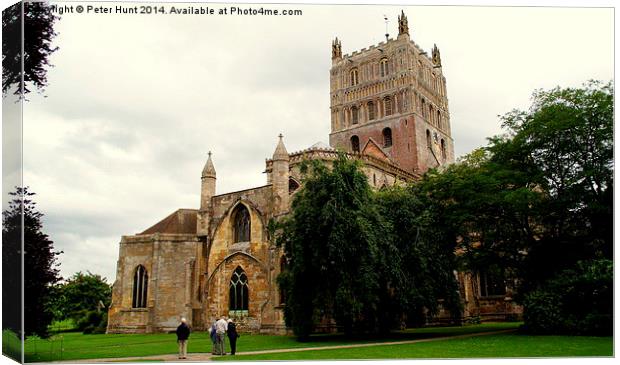 Tewkesbury Abbey Gloucestershire Canvas Print by Peter F Hunt