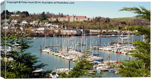 Dartmouth From Kingswear Canvas Print by Peter F Hunt