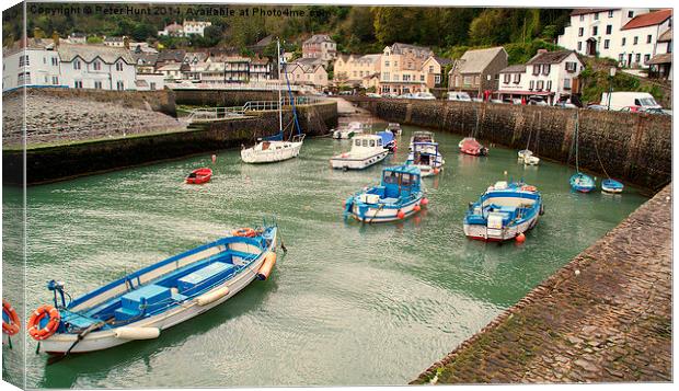 Lynmouth North Devon Canvas Print by Peter F Hunt
