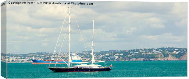  The Super Yacht Phryne Canvas Print by Peter F Hunt