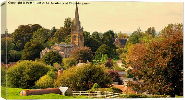  Castle Cary In Rural England Canvas Print by Peter F Hunt