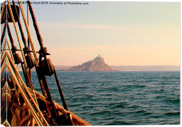 St Michael's Mount From The Irene Canvas Print by Peter F Hunt