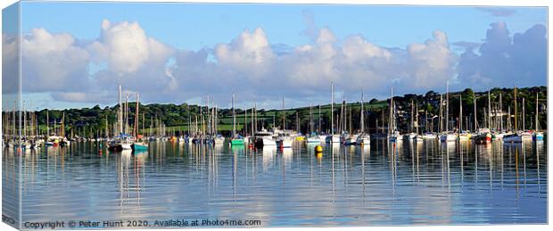Early Morning On The River Fal Canvas Print by Peter F Hunt