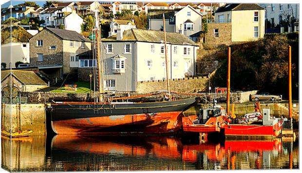 Brixham A Working Port Canvas Print by Peter F Hunt