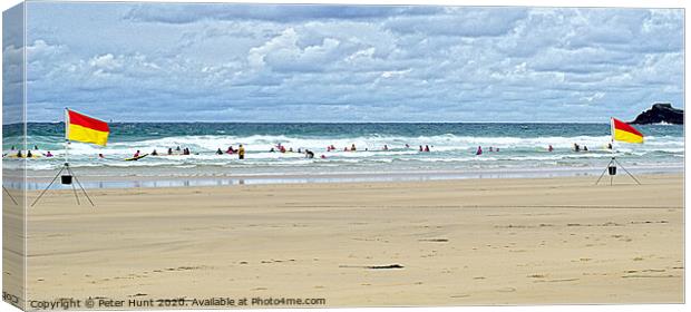 Surf School Canvas Print by Peter F Hunt