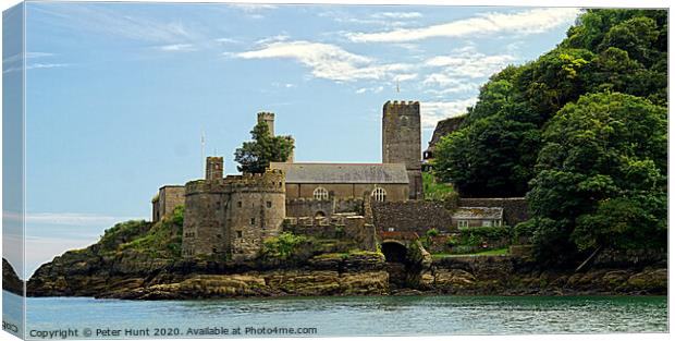 Dartmouth Castle Canvas Print by Peter F Hunt