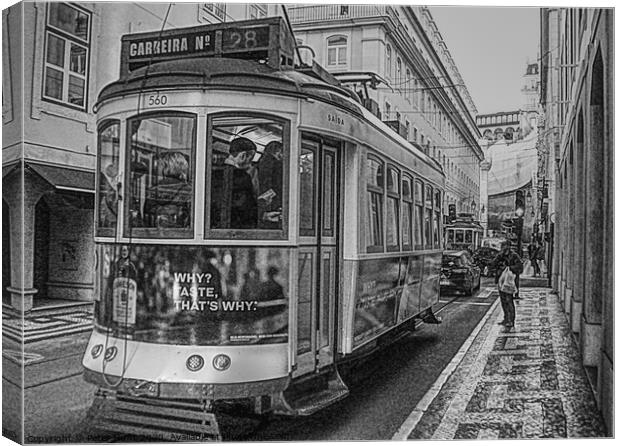 Lisbon Tram Canvas Print by Peter F Hunt