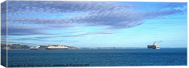 Christmas In Torbay Canvas Print by Peter F Hunt