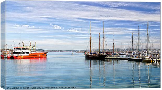 Outer Harbour View Canvas Print by Peter F Hunt
