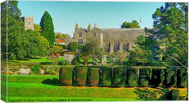 Dartington Hall Totnes Canvas Print by Peter F Hunt