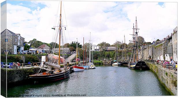 Harbour View Charlestown Canvas Print by Peter F Hunt