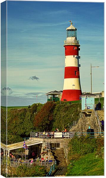 Smeaton's Tower Plymouth Canvas Print by Peter F Hunt