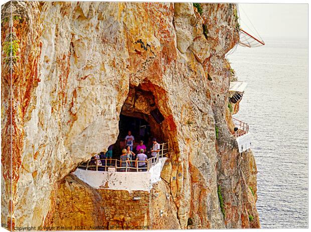 Menorca Amazing Caves Canvas Print by Peter F Hunt