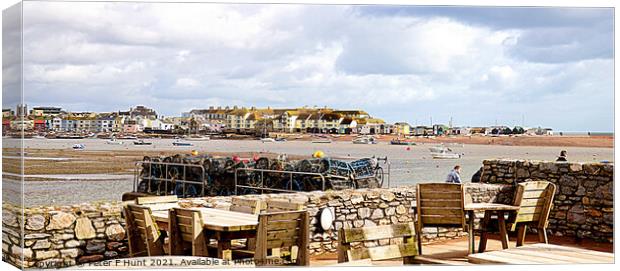 Teignmouth From Shaldon  Canvas Print by Peter F Hunt