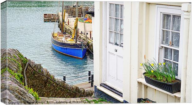 Brixham View From Overgang Canvas Print by Peter F Hunt