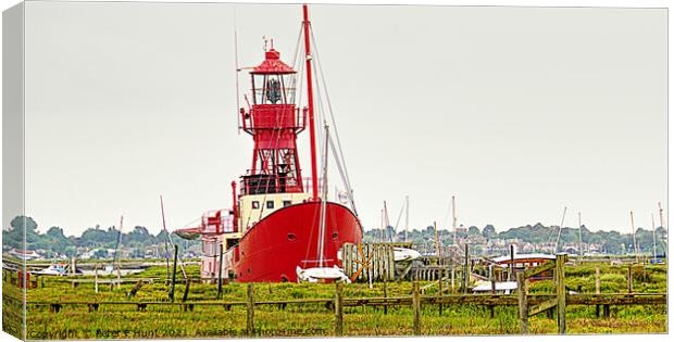 The Tollesbury Lightship  Canvas Print by Peter F Hunt