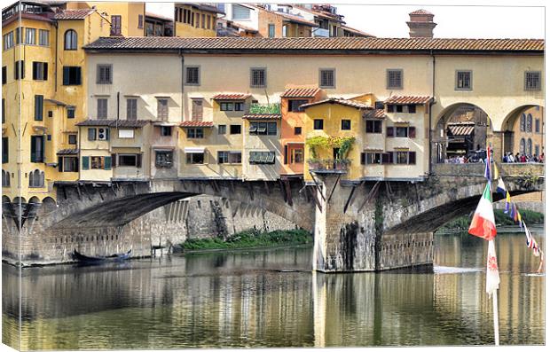 Ponte Vecchio, Florence, Italy Canvas Print by Mike Jennings