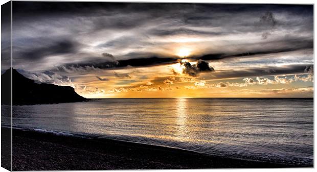 Dorset Sunset Canvas Print by Mike Jennings
