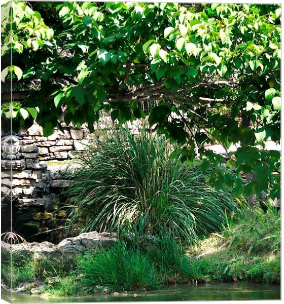 By the Small Pond Canvas Print by Pics by Jody Adams