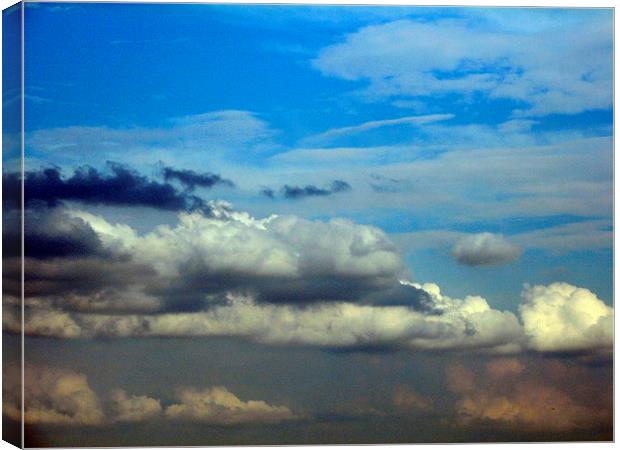 Blue Clouds Canvas Print by Pics by Jody Adams