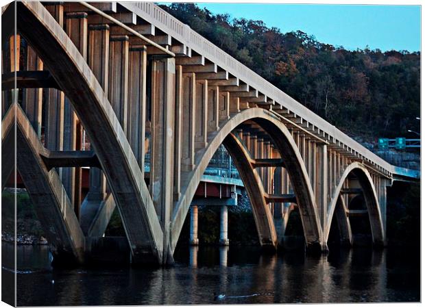 Arches of the Bridge Canvas Print by Pics by Jody Adams