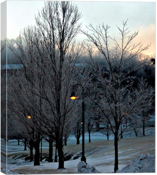 The Light Poles Canvas Print by Pics by Jody Adams