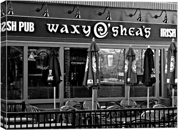 Waxys in Black and White Canvas Print by Pics by Jody Adams