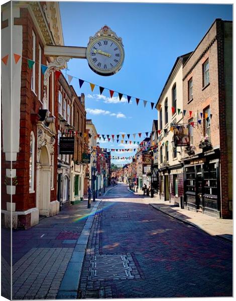Rochester High Street Canvas Print by Colin Richards