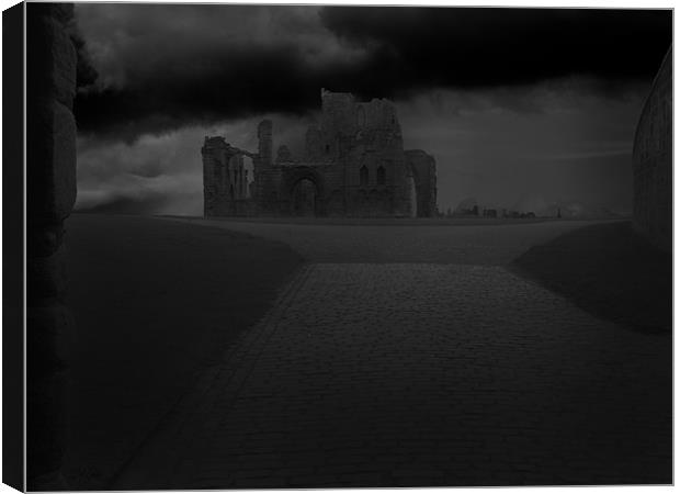 tynemouth priory Canvas Print by Robert Bennett