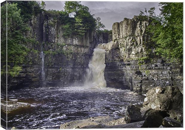 high force waterfall Canvas Print by Robert Bennett