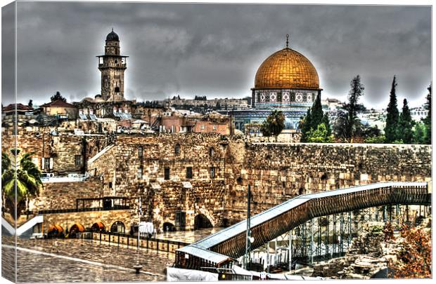 Dome Of The Rock Canvas Print by Michael Braham