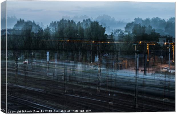 Running train Canvas Print by Aneta Borecka