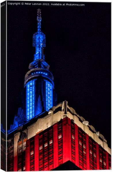 Empire State of Mind Canvas Print by Peter Lennon