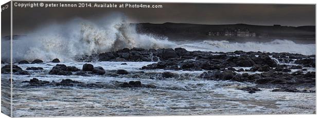  Raging Runkerry Canvas Print by Peter Lennon