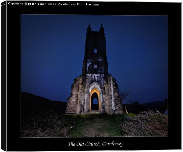 In A Country Churchyard Canvas Print by Peter Lennon