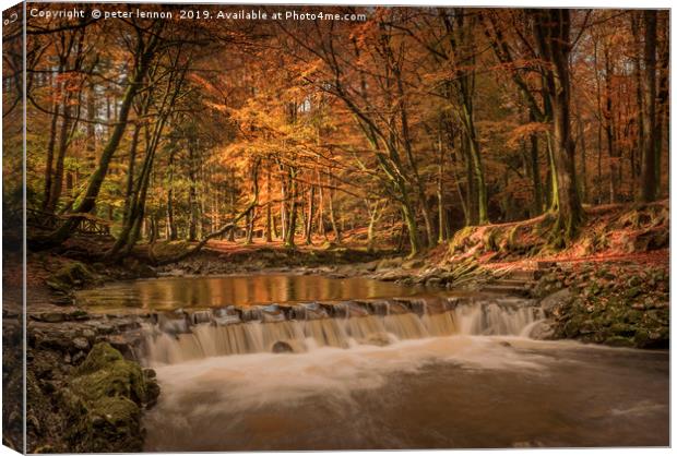 The Stepping Stones Canvas Print by Peter Lennon