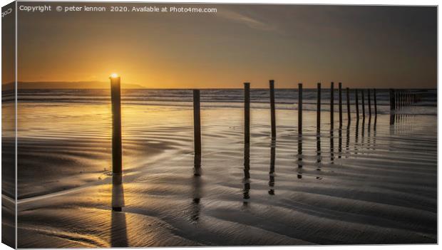 Sea of Tranquillity Canvas Print by Peter Lennon