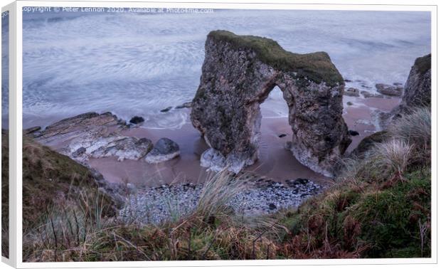 Through The Arch Canvas Print by Peter Lennon