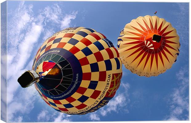Baloons over head Canvas Print by Martin Doheny