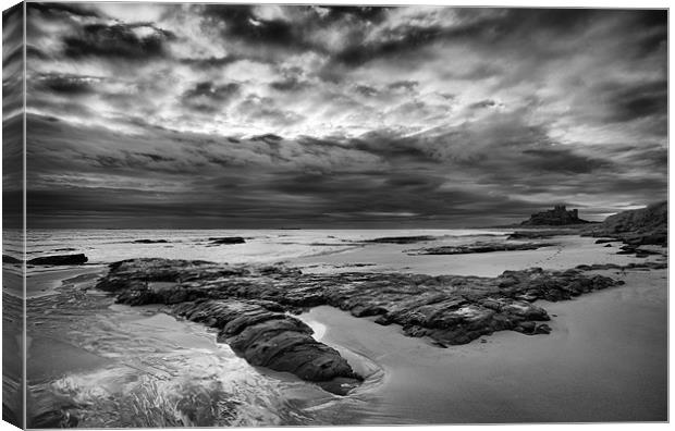 Bamburgh Storm Canvas Print by Terry Carter